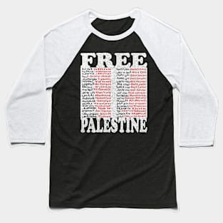 Free Palestine,Palestine cities, Palestine solidarity,Support Palestinian artisans,End occupation Baseball T-Shirt